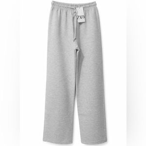 Zara Gray Wide Leg Jogger Sweatpants NWT - Size Small